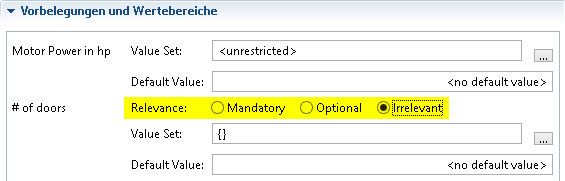 Relevance ProductConfiguration