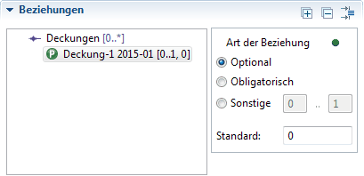 Beziehung mit Status-Button als grüner Kreis