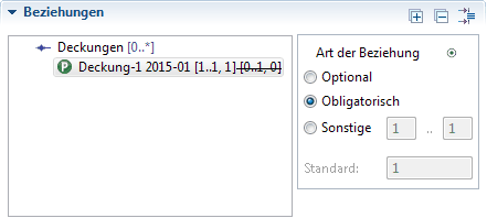 Beziehung mit Status-Button als grünes Fischauge