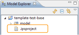 .ipsproject Datei im Modell Explorer