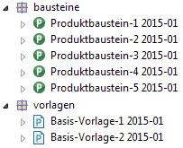 Ansicht Produktdefinitions-Explorer