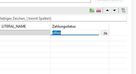 Öffnen des Dialogs