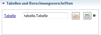 Tabelle mit Status-Button als grüner Kreis