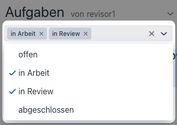 aufgabenuebersicht filter status
