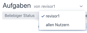 aufgabenuebersicht filter user