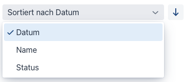 aufgabenuebersicht sortierung