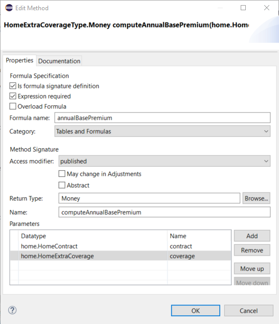 dialog formula