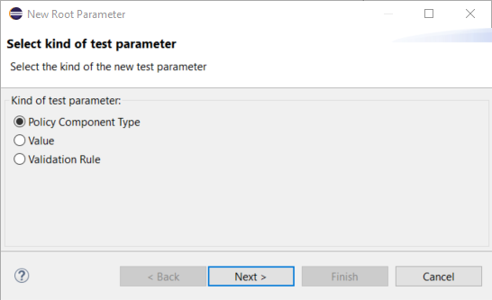 creating root parameter