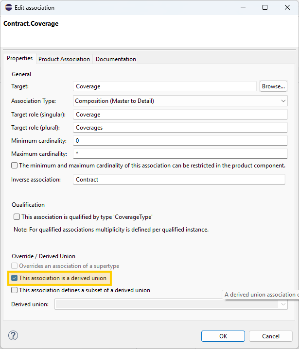 derived union definieren en