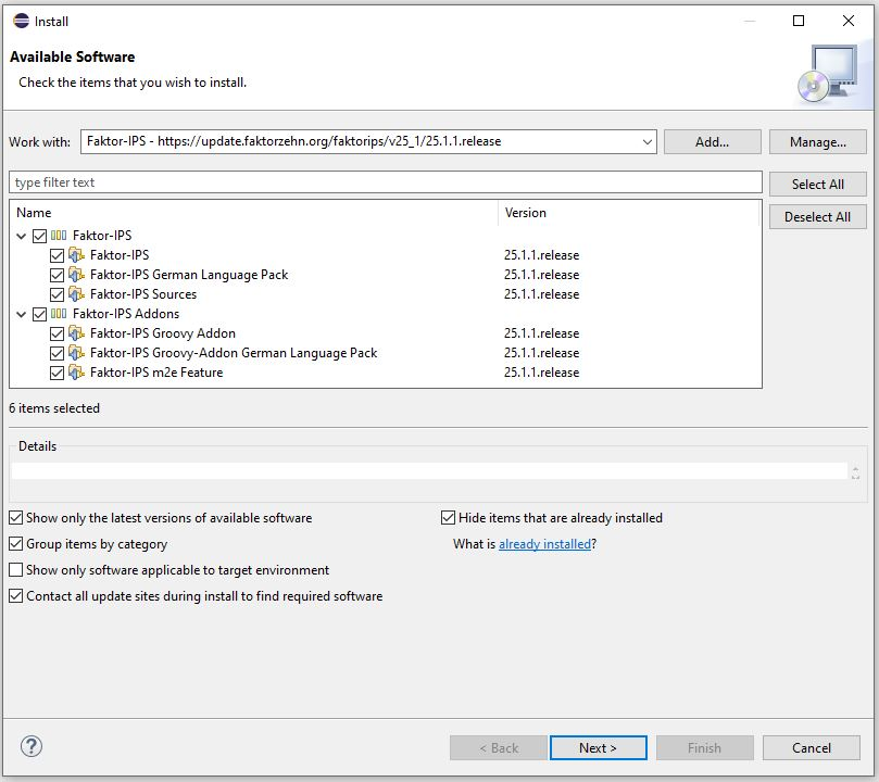 feature installation